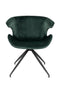 Zuiver Mia Fluweel Armstoel - Groen - Set van 2