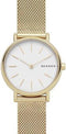 Skagen Signatur SKW2693 - Dameshorloge 30 mm - Goudkleurig - Mesh band