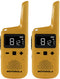 Motorola T72 - Walkie-Talkie - 16 kanalen 8 km bereik - Geel (2 stuks)