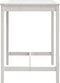 vidaXL Tuintafel 82,5x82,5x110 cm massief grenenhout wit