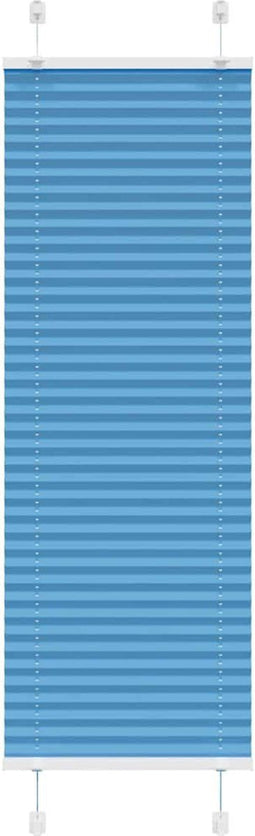 vidaXL - Plissé - rolgordijn - 50x100 - cm - stofbreedte - 49,4 - cm - polyester - blauw