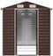 vidaXL - Tuinschuur - 191x300x198 - cm - gegalvaniseerd - staal - bruin