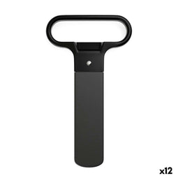 Koala Basic - Flesopener - Metaal 11 x 6,5 x 1 cm - Zwart (12 Stuks)