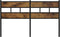 vidaXL - Hoofdbord - 150 - cm - ijzer - en - bewerkt - hout - gerookt - eikenkleurig