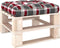 vidaXL - Palletkussen - 58x58x10 - cm - stof - ruitpatroon - rood