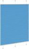 vidaXL - Plissé - rolgordijn - 110x150cm - stofbreedte - 109,4cm - polyester - blauw