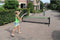 EXIT Verstelbaar Sportnet 155x300cm - Volleybalnet - Badmintonnet - Tennisnet - Hoogte Verstelbaar - Zwart
