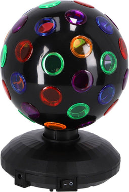 Disco bal LED 20 cm - Roterend effect - USB-aangedreven - Zwart