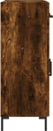 vidaXL - Dressoir - 69,5x34x90 - cm - bewerkt - hout - gerookt - eikenkleurig