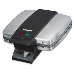Cloer 1445 - Wafelijzer - 930W - Roestvrijstaal (2 wafel(s))