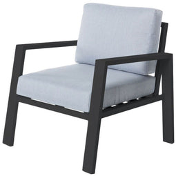 Tuinstoel Thais 73,20 x 74,80 x 73,30 cm Grafiet Aluminium