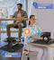 Hometrainer 2025 Pedaalboard voor senioren, 15 snelheden en groot lcd-display, mini-hometrainer om o