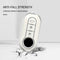 Autosleutel hoesje - TPU Sleutelhoesje - Sleutelcover - Autosleutelhoes - Geschikt voor Fiat 500 - wit - A3 - Fiat 500, Fiat 500L, Fiat 500X, Fiat 500, Fiat Tipo, Fiat Punto, Fiat Egea, Fiat Doblo, Fiat Scudo, Fiat Ducato, Fiat Panda, Abarth - Auto