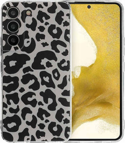 imoshion Hoesje Geschikt voor Samsung Galaxy S22 Hoesje Siliconen - imoshion Design hoesje - Meerkleurig / Leopard Transparent