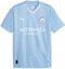 PUMA MCFC Home Jersey Replica Heren Sportshirt - Lichtblauw/Wit - Maat L