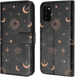 iMoshion Hoesje Geschikt voor Samsung Galaxy A41 Hoesje Met Pasjeshouder - iMoshion Design Bookcase smartphone - Zwart / Sky Black
