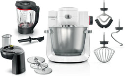 Bosch Serie | 6 - Keukenmachine 1600 W - 5,5 l RVS kom - Wit