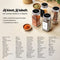 S.old 24 Glazen Kruidenpotjes - Vierkant - Compleet met Stickers en Trechter - 120 mL