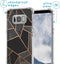 iMoshion Hoesje Geschikt voor Samsung Galaxy S8 Hoesje Met Koord - iMoshion Design Hoesje met Koord - Zwart / Meerkleurig / Goud / Black Graphic