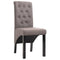 vidaXL - Eetkamerstoelen - draaibaar - 2 - st - stof - taupe