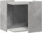 vidaXL - Kattenbakkast - 53x53x51 - cm - bewerkt - hout - betongrijs