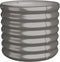 vidaXL - Plantenbak - 40x40x36 - cm - gepoedercoat - staal - grijs