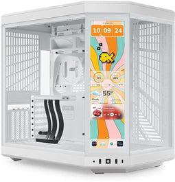 HYTE Y70 Touch - Midi Tower PC - Gehard glas - Wit