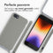 iMoshion Hoesje Geschikt voor iPhone 7 / 8 / SE (2020) / SE (2022) Hoesje Met Koord - iMoshion Siliconen hoesje met koord - Grijs