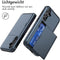 imoshion Hoesje Geschikt voor Samsung Galaxy S23 FE Hoesje - Ruimte voor 2 pasjes - imoshion Backcover met pasjeshouder - Donkerblauw