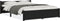 vidaXL - Bedframe - massief - hout - zwart - 120x190 - cm