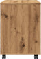 vidaXL - Rolkast - 45x38x54 - cm - bewerkt - hout - artisanaal - eikenkleur