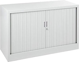 Stalen roldeurkast 69x120x43cm Zwart met topblad Speciale Kleur