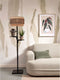 GOOD&MOJO Vloerlamp Bhutan - Zwart/Bamboe - Ø40x160cm - - Staande lampen voor Woonkamer - Slaapkamer