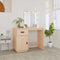 vidaXL - Kaptafel - met - LED - 95x50x133,5 - cm - massief - grenenhout