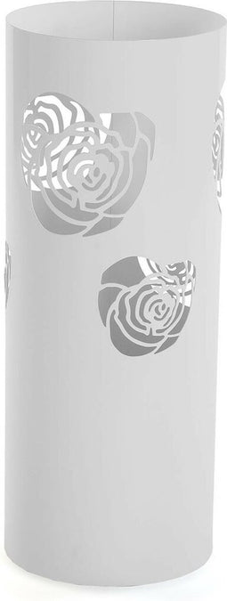 Paraplu Versa Flower Wit Metaal (19 x 49 x 19 cm)
