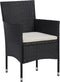 vidaXL - Tuinstoelen - 2 - st - poly - rattan - zwart