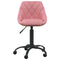 Kantoorstoel fluweel roze