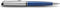 Waterman Expert Deluxe balpen | metaal-blauwe lak met palladium-gecoat detail | medium punt met blauwe inkt | Geschenkverpakking