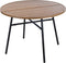 VDD - Tuintafel - Ronde aluminium tafel - Onderhoudsvrij - Lichtbruin - 100 x 73,5 cm