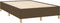 vidaXL - Bedframe - zonder - matras - 120x190 - cm - stof - donkerbruin