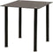 vidaXL - Eetkamerset - tafel - en - stoel - zwart - 5-delig