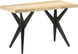 vidaXL - Eettafel - 120x60x76 - cm - massief - mangohout