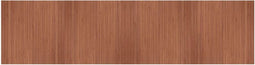 vidaXL - Vloerkleed - rechthoekig - 100x400 - cm - bamboe - bruin