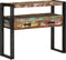 vidaXL - Eettafels - Multikleur - 90x33x75 - cm - Massief - Gerecycled - Hout - & - Metaal