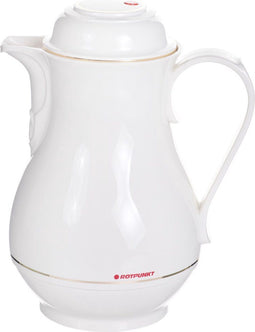 ROTPUNKT 330 IVORY Pitcher Thermos 1 l Glazen inzet Ecru