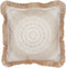 GERANIUM - Sierkussen - Beige/Wit - 45 x 45 cm - Polyester