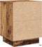 vidaXL - Nachtkastje - met - LED-verlichting - - - Oude - Hout - 39x34.5x50 - cm