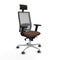 Bureaustoel met hoofdsteun Piqueras y Crespo 2D086G1 Donkerbruin