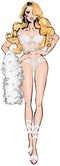 Ondergoed Set Bombshell Boudoir Wit (S)