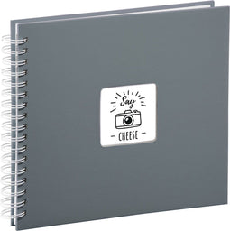 Hama Spiraalalbum "Fine Art", 28 x 24 cm, 50 witte pagina's, grijs